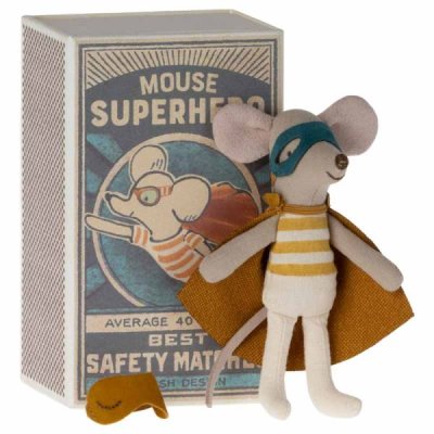 Maileg mouse in daybed, super hero