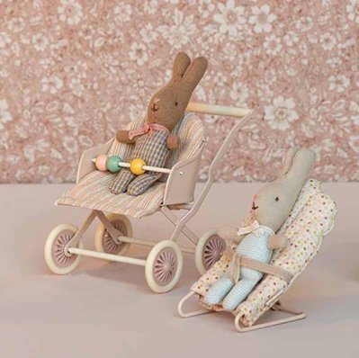 Maileg stroller baby rose