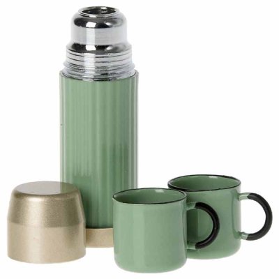 Maileg thermos and cups, mint