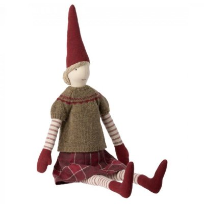 Maileg Pixy Maxi girl with plaid dress