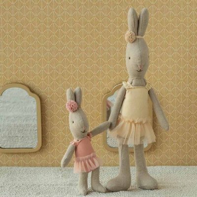 Maileg Rabbit, Micro - Ballet suit and skirt rose