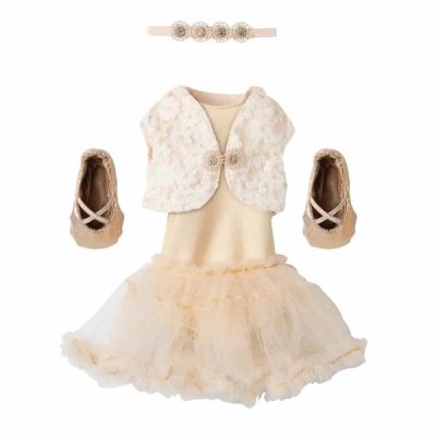Maileg Ballet suit and skirt cream, Size 3