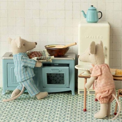 Maileg kitchen blue, Mouse