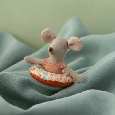 Maileg  Beach mouse with float, Little sister - Flower