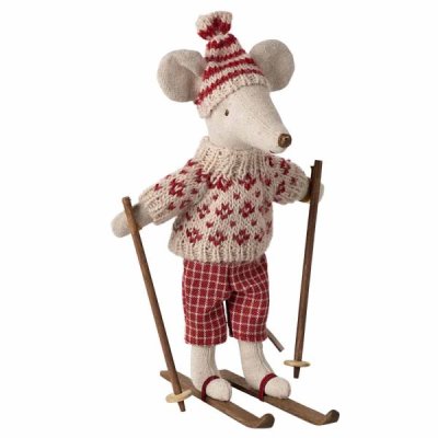 Maileg mouse Mum with ski set