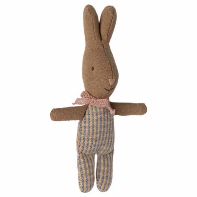 Maileg Rabbit, My - Rose/Blue check