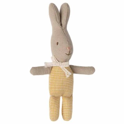 Maileg Rabbit, My - Yellow check
