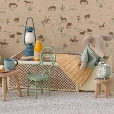 Maileg Vintage chair, Mouse - Mint