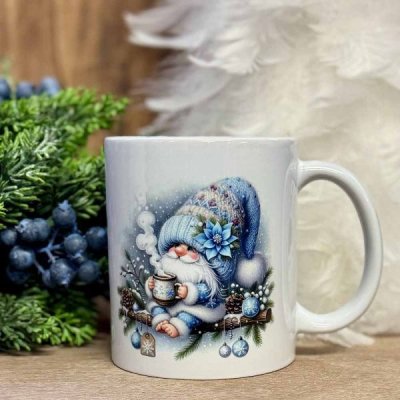 Relaxed Pixie with a Teacup mug