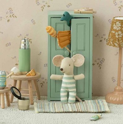 Maileg Wooden Closet soft blue