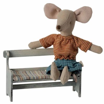 Maileg bench vintage off white
