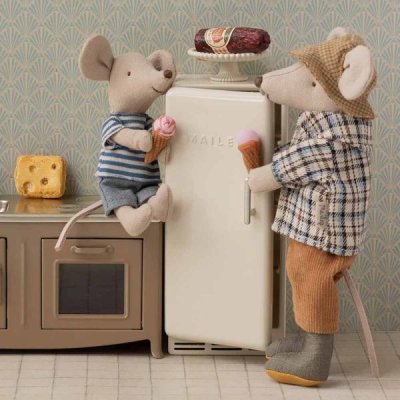Maileg Fridge, Mouse - Off white