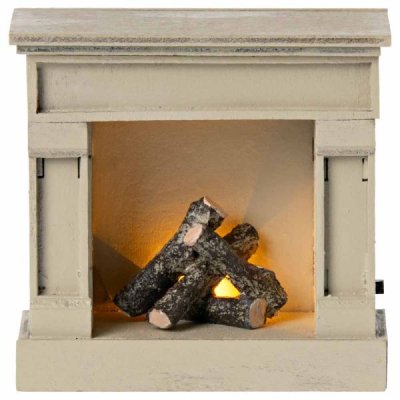 Maileg Fireplace Off-white Mouse