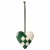 Maileg ornament braided heart dark green