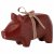 Maileg wooden pig small, red