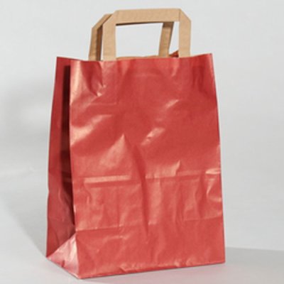 Paper bag red 8 L