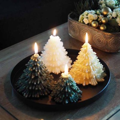 Candle Tree white 9 cm