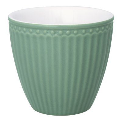 GreenGate Alice Latte mug dusty green