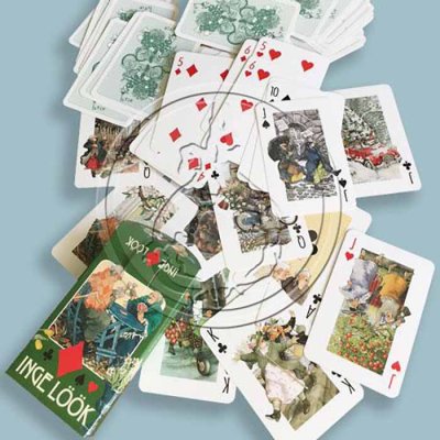 Playing cards Inge Löök green