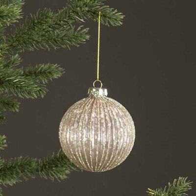 Christmas decoration Marble Crystal Glow 8 cm