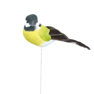 Bird decoration with stick 9 cm