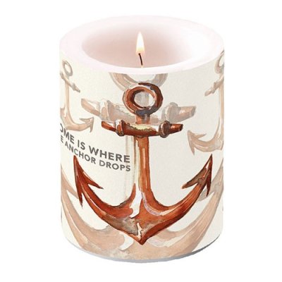 Candle Rusty Anchor 12 cm