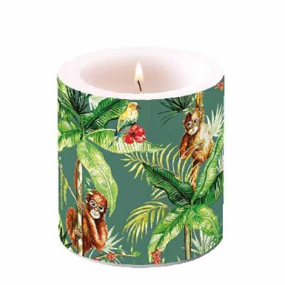 Candle Orangutan Green  10 cm