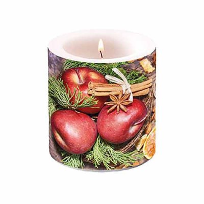 Candle Winter Apples 10 cm
