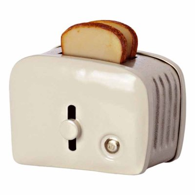 Maileg toaster & bread off white