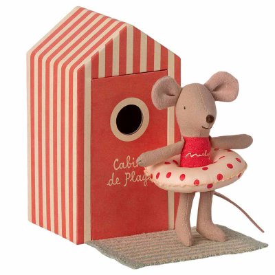 Maileg beach mouse in cabin, little sister