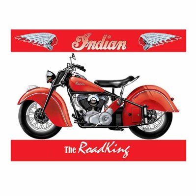 Metal sign Indian RoadKing