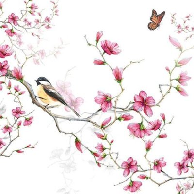 Napkin Bird & Blossom