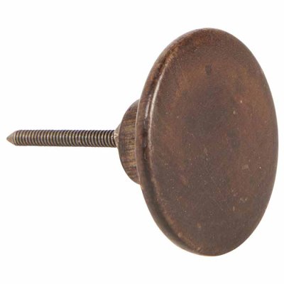 Door knob/rack 5,2 cm brown