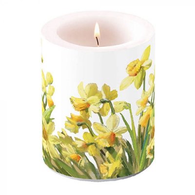 Candle Golden Daffodils 12 cm