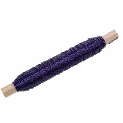 Iron wire 50 m, dark violet