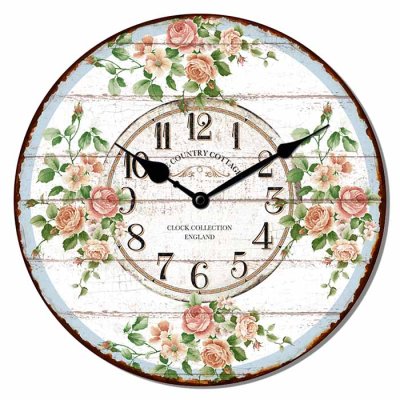Wall clock 29 cm Country Cottage