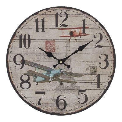 Wall clock 34 cm Aeroplanes