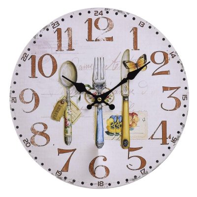 Wall clock 34 cm Cutlery