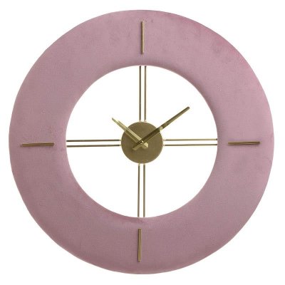 Wall clock 48 cm Velvet pink
