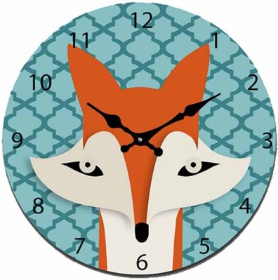 Wall clock 30 cm Fox