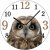 Wall clock 30 cm Owl