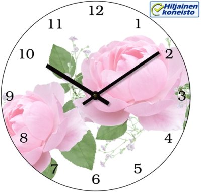 Wall clock 30 cm Roses