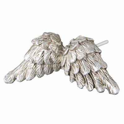 Angelwings in stick 8 cm silver