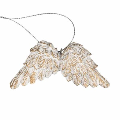 Angelwings  8 cm white/gold