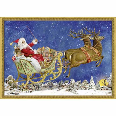 Christmas calendar Nostalgic Christmas sleigh