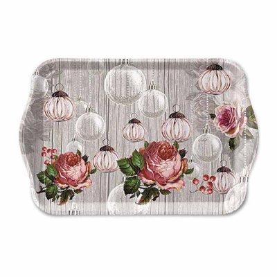 Tray Roses & Baubles small