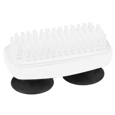 Nail brush with suction cups