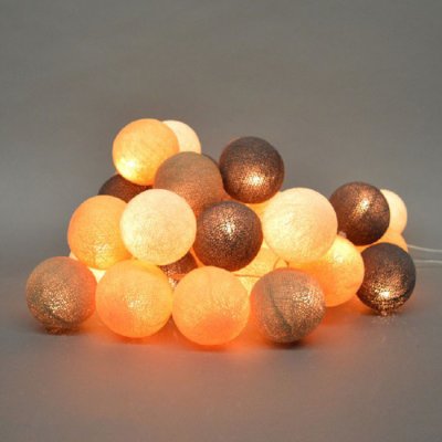 Cotton Ball light string soft shades 20 balls