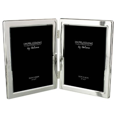 Picture frame Silver double 13x18 picture